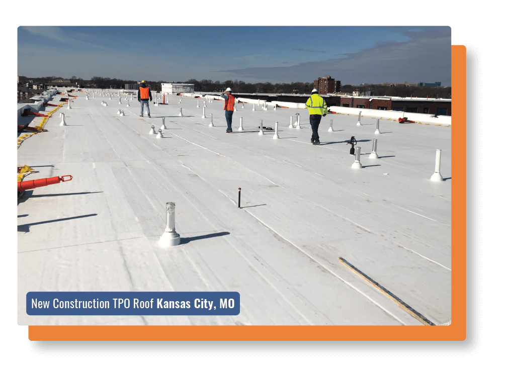 TPO New Roof Construction Kansas City